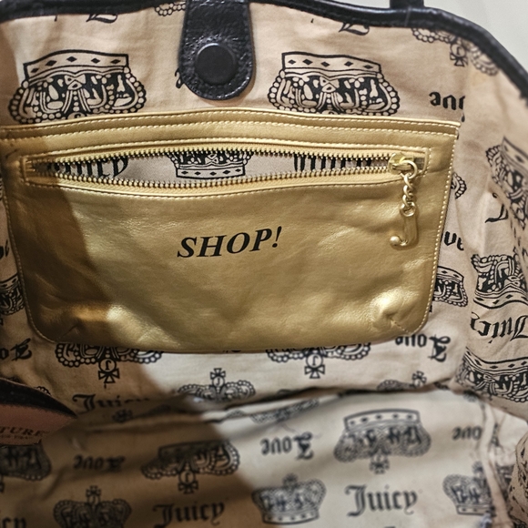 Juicy Couture Black and Gold Tote - Picture 4 of 5